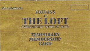 Loft membership card